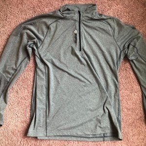 Gray Reebok Quarter Zip Pullover